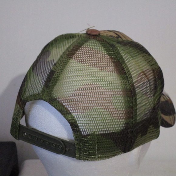 New 3 Oaks Adjustable Camo / Camo Net Back Fishing Baseball Cap,Snap Adjust#763 - Picture 6 of 10